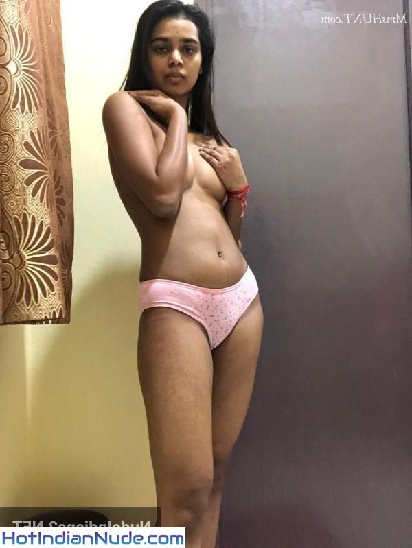 Mumbai Slim College Nude Bed Selfie