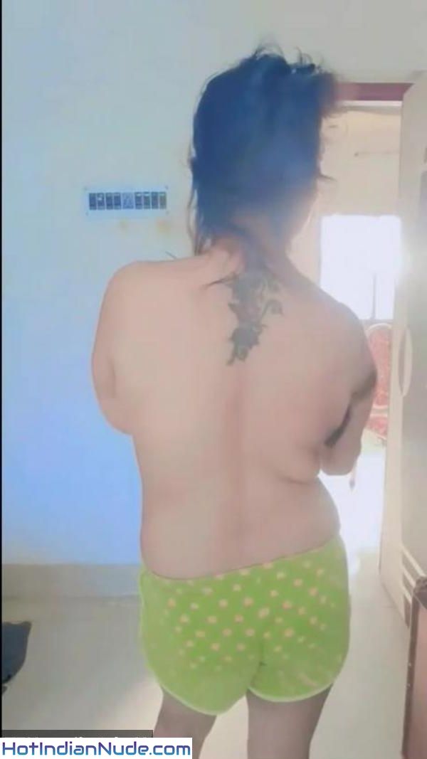 Nude bathroom selfie